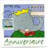 CARTE MAXIMUM 1ER JOUR BANDE DESSINEE BABAR ANNIVERSAIRE ELEPHANT - Elefantes