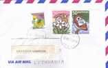 GIAPPONE 2005 Lettera - ( Insetto - Roditore  - Uccello) - Storia Postale