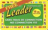 TARJETA DE LA COMPAÑIA LEADER FREE (banderas Diversos Países) - Canada