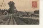 Panorama. - Les Bords De La Seine. (carte Non Localisée,Essonnes Sur Le Cachet) Péniche. - Essonnes