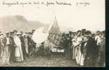 CARTE PHOTO APPAREIL APRES LA CHUTE DE L´APPAREIL DES FRERES MORANE LE 5/10/1910 REF1705 - Accidents