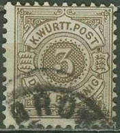 WURTTEMBERG..1890..Michel # 55...used. - Oblitérés