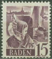 BADEN..1947..Michel # 5...MLH. - Baden