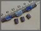 Lot De 10 Perles Intercalaires En Argent Du Tibet Environ 7x5x3mm - Perles