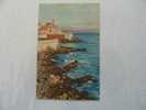 CARTE POSTALE DE FRANCE ALPES MARITIMES  06 COTE D AZUR  ANTIBES LES REMPARTS DE LA VIEILLE VILLE CARTE PLIEE - Antibes