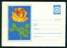 Ubh Bulgaria PSE Stationery 1973 Flora Flowers ROSE # 3 Mint /4115 - Covers