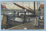 MARKEN NEDERLAND ZUIDERZEE JAAR 1910 PRACHTIGE TOPKAART LEVEN AAN BOORD 1910 KINDEREN SCHEPEN VRACHTBOOT - Embarcaciones
