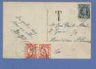 193 Op Kaart Met Stempel AALST / ALOST 1, Getaxeerd (taxe) Met TX 35(2) Met Stempel ST-BERNARD - 1922-1927 Houyoux