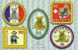 2002 (Zumstein 1054 - 1058) 100 Jahre Teddybär ** - Unused Stamps