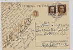 1253)intero Postale Vinceremo Da 30c.imperiale+30c. Imperiale S. Fasci Da R. Calabria A Catania Il 18-1-1945 - Poststempel