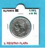 ALFONXO XII  2 PESETAS PLATA MBC 1.882 #18-82  DL-838 - Autres & Non Classés