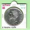 ALFONXO XII  5 PESETAS PLATA MBC/EBC 1.875 #18-75   DL-845 - Otros & Sin Clasificación