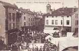 MONTLUEL JOUR DE MARCHE PLACE CARNOT 1916 - Montluel