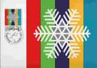 CPJ Liechtenstein 1983 Jeux Olympiques Hiver 1984: Sarajevo Cristal De Neige Blanc - Hiver 1984: Sarajevo