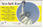 Telecarte Statue Of Liberty (56b) Statue De La Liberte Twins Towers New York USA  Phonecard - Landscapes