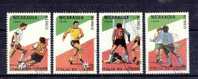 NICARAGUA PA 1278 /79/81/82  COUPE DU MONDE FOOTBALL  ITALIA 90  TB++++ - 1990 – Italie