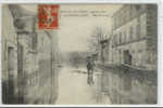 836 B /CPA  GENEVILLIERS (92) RUE NOUVELLE CRUE DE LA SEINE JANVIER 1910 - Gennevilliers