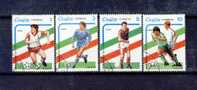 CUBA YT 2920 /2923 COUPE DU MONDE FOOTBALL  ITALIA 90  TB - 1990 – Italien