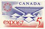 CANADA EXPO 67 CANADIAN PAVILION - PAVILLON CANADIEN - Cartes-maximum (CM)