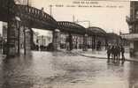 CRUE DE LA SEINE PARIS Grenelle Boulevard De Grenelle 28 Janvier 1910 Cpa Animée - Überschwemmungen