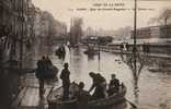 CRUE DE LA SEINE PARIS Quai Des Grands Augustins 30 Janvier 1910 Cpa Animée - Überschwemmungen