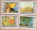 4 Timbres Posta Romana : VAN GOGH - Impressionisme