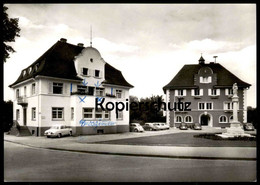 ÄLTERE POSTKARTE KISSLEGG RATHAUS MIT MARIENSÄULE UND HAUS REICH VW KÄFER Auto Old Car AK Ansichtskarte Cpa Postcard - Kisslegg