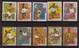 BURUNDI MNH** COB 294/98 & PA 95/99 OLYMPIC GAMES COURSE PIED JAVELOT POIDS - Nuevos