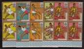 BURUNDI MNH** ND COB 294/98 & PA 95/99 (4) IMPERFORED OLYMPIC GAMES COURSE PIED JAVELOT POIDS HAIES - Ungebraucht