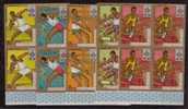 BURUNDI MNH** ND COB 294/98 & PA 95/99 (4) IMPERFORED OLYMPIC GAMES COURSE PIED JAVELOT POIDS HAIES - Ongebruikt