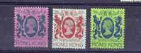 HONG KONG 1982 / 85 YT 392 385 460 ELISABETH II   TB - Used Stamps