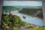 Germany,Kaub,Gutenfels,Fortress,Castle,Pfalz,River,Rhein,postcard - Kaub