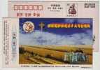 Harvesting Machine In Rice Field,Chemical Fertilizer,CN99 Jinxing Compound Fertilizer Factory Advert Pre-stamped Card - Chimica