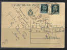 VER1507 - LUOGOTENENZA ,  I.P. 60 Cent Verde Su Avorio 9/6/1945 - Marcophilia