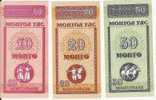 Lot De 3 Billets 10-20-50 Mongo    "MONGOLIE"       UNC  Ro 31 - Mongolei