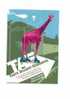 Cpm Pub Avec Une Girafe Rose - Giraffes