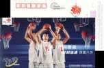 China Pre-stamped Postcard Basketball Sportman Yao Ming - Basket-ball