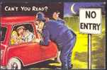 Comic Policeman - Couple In Car - Polizei - Gendarmerie