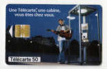 {49113} Télécarte " 1 Télécarte , 1 Cabine , Vous êtes Chez Vous " (b) 50U.  Guitare - Telekom-Betreiber