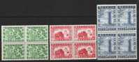 Belgie OCB 823/ 825 (**) In Blok Van 4. - Unused Stamps