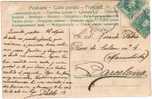 6615. Postal VILLANUEVA Del GRAO (Valencia) 1906 - Cartas & Documentos
