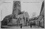 D91 - WISSOUS -  CPA PRECURSEUR - ABSIDE DE L'EGLISE ET PLACE DU COLONEL FLATTERS - Longjumeau