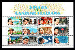 1996 San Marino Foglietto "Storia Della Canzone Italiana" - Nuovo Gomma Integra MNH** - Blocs-feuillets