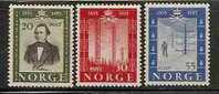 NORWAY - TELEGRAPH  - 1954 Yvert # 352/4 - MLH - Nuovi