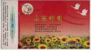 Swan Goose Bird,China 1998 Shanxi Post Office Advertising Pre-stamped Card - Ganzen