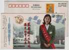 Swan Goose,bird,China 2000 Tangshan Post Business Advertising Pre-stamped Card - Gänsevögel