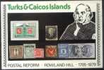 TURKS & CAICOS ISALAND 1979 S/S MNH**- Stamps On Stamps, R. Hill - Turks- En Caicoseilanden