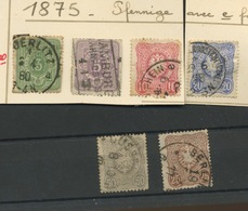 Allemagne 1875, Armoiries, Pfennige Avec E Final, N° 30 à 35. Cote 57,-€ - Oblitérés