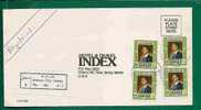 JORDAN VF REGISTERED COVER AMMAN To NEW JERSEY - 4 STAMPS - Jordanië