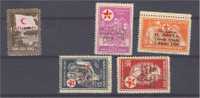 TURKEY 5 BETTER POSTAL TAX STAMPS, CV Euro 107 - Charity Stamps